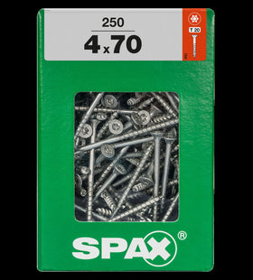 Spax universeel schroef 'T-star' Wirox 4x70mm 250 stuks