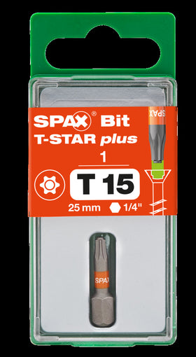 Spax bit T-Star plus T15