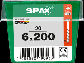Spax universele schroef Torx 6x200mm 20 stk
