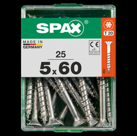 Spax universeel schroef 'T-star' Wirox 5x60mm 25 stuks