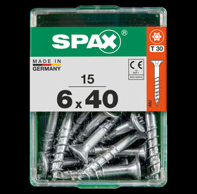 Spax universele schroef T-Star Plus 6x40mm 15 stk