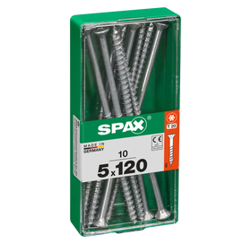 Spax Universele schroef  5x120mm 10st Voldraad Verzonken kop T-STAR plus T10  S-punt
