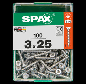Spax universeel schroef 'T-star' Wirox 3x25mm 100 stuks