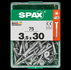 Spax universeel schroef 'T-star' Wirox 3.5x30mm 75 stuks