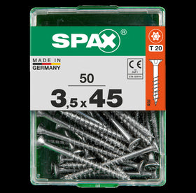 Spax universeel schroef 'T-star' Wirox 3.5x45mm 50 stuks