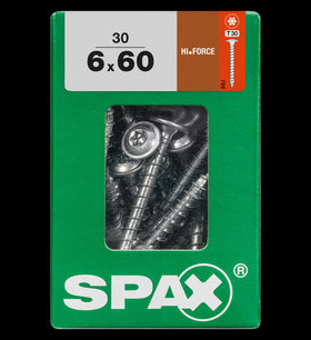 Spax schroef 'HI.Force' Wirox 6x60mm 30 stuks