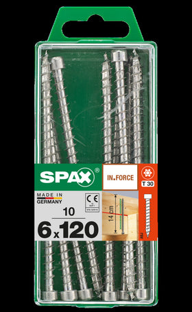 Spax schroef 'HI.Force' Wirox 6x120mm 10 stuks