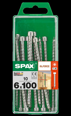 Spax schroef IN.Force Wirox 6x100mm 10 stuks