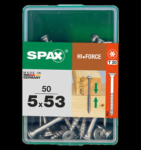 Spax universeelschroef HI.FORCE staal 5x53mm 50st