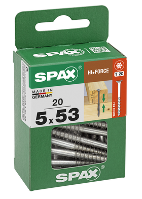 HI.FORCE, 5 x 53 mm, 20 stuks, Deeldraad, Discuskop, T-STAR plus, 4CUT, WIROX - 4251010500532