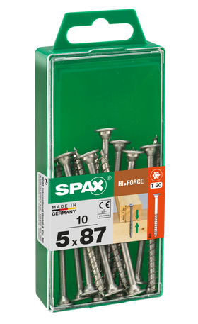 SPAX universeelschroef HI.FORCE T-STAR plus 4CUT WIROX deeldraad discuskop 5x77mm 15 st