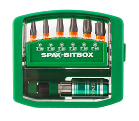 SPAX bitset + bithouder BITcheck T-STAR plus 7-delig