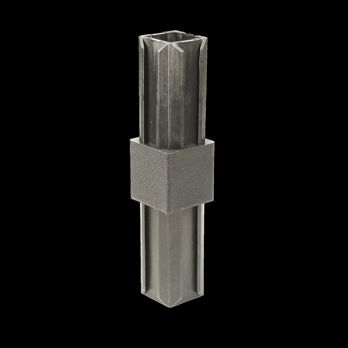 XD-buisverbinder, recht Materiaal: Polyamide, kleur: zwart 20 x 20 x 1,5 mm