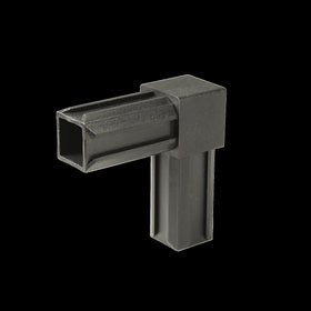 XD-buisverbinder 90° Materiaal: Polyamide, kleur: zwart 20 x 20 x 1,5 mm