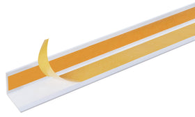 Hoekprofiel zelfklevend PVC 10x10x1mm 2,6m