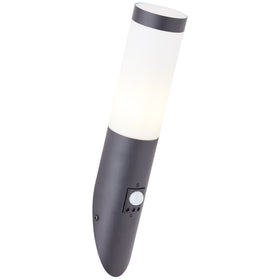 Buiten wandlamp E27 maxi 20W met bewegingssensor zwart