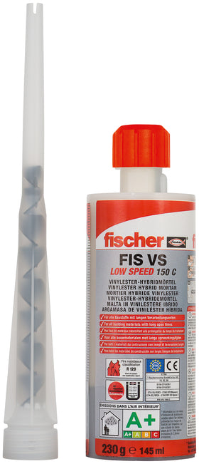 Fischer injectiemortel FIS VS Low Speed 150 C met 2 mengtuiten 145ml
