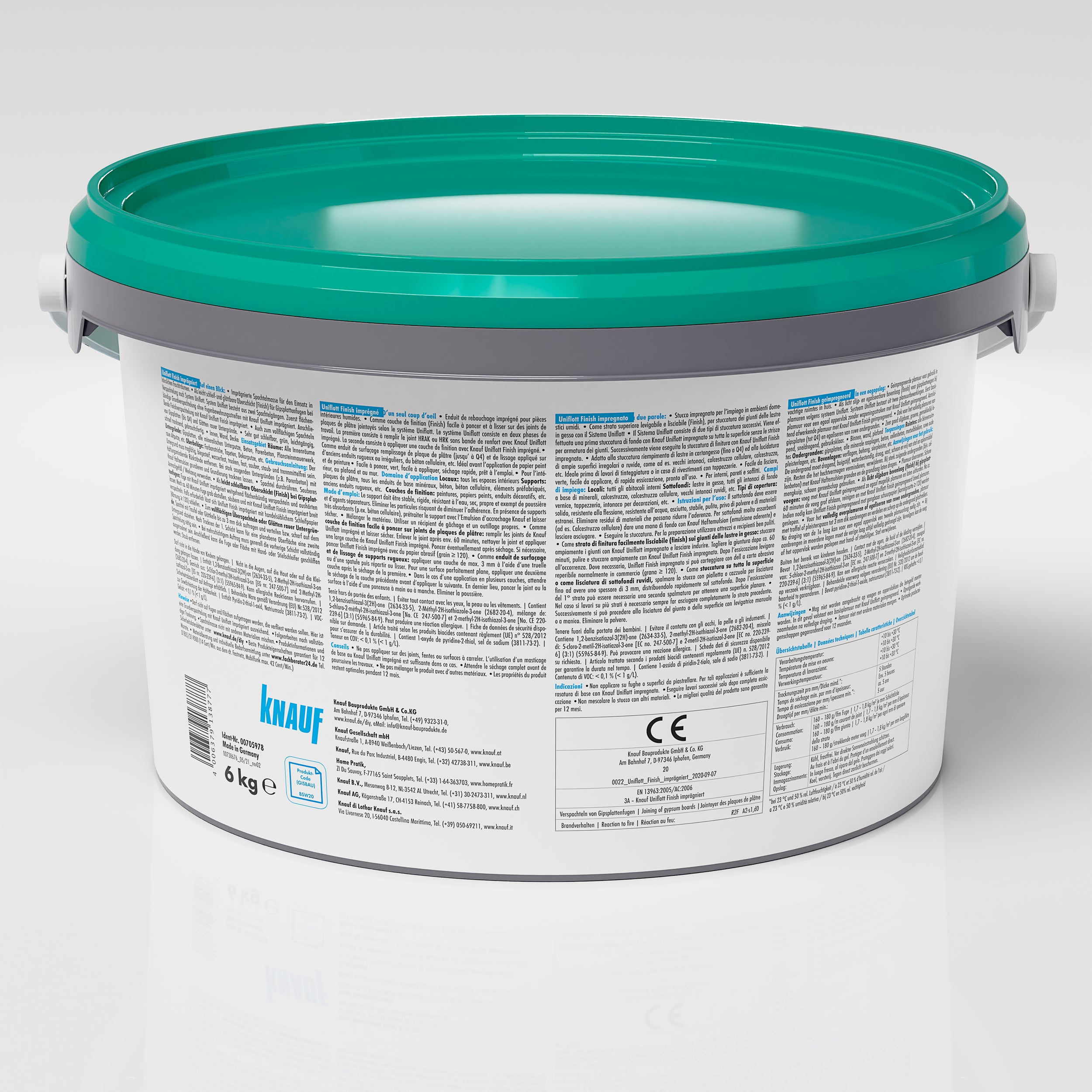 Knauf Uniflott Finish - voegenvuller voor gipsplaten - geïmpregneerd - 6 kg