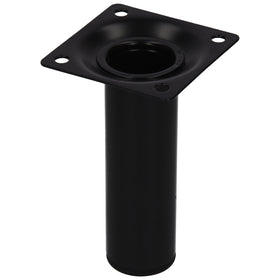 Duraline meubelpoot rond staal 3x10cm zwart
