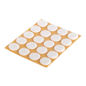 Fix-O-Moll meubelviltglijders zelfklevend wit 17mm 20 st