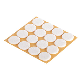 Fix-O-Moll meubelviltglijders zelfklevend wit 22mm 16 st
