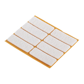 Fix-O-Moll meubelviltglijders zelfklevend wit 16x44mm 8 st