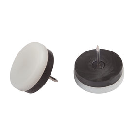 Fix-O-Moll meubelglijder met nagel kunststof wit 30mm 4 st