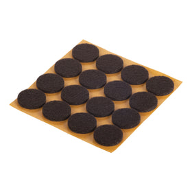 Fix-O-Moll meubelviltglijders zelfklevend bruin 22 mm 16 st