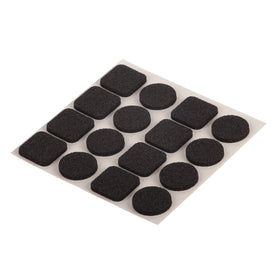 Fix-O-Moll zelfklevende antislippads zwart 20x20/20mm 16st 25 st