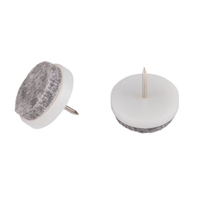 Fix-O-Moll meubelviltglijders met nagel wit 24mm 16 st