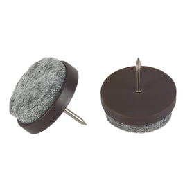 Fix-O-Moll meubelviltglijders met nagel bruin 24mm 16 st
