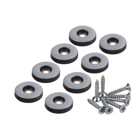 Fix-O-Moll meubelglijder om te schroeven Easy Glider grijs 22 mm 8 st