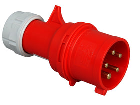 Kopp CEE stekker 5-polig 32A 400V rood