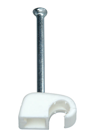 Kopp spijkerclip 4-7mm wit 50st.