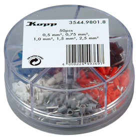 Kopp adereindhulsjes assorti 0,5-2,5mm² 5x50st.