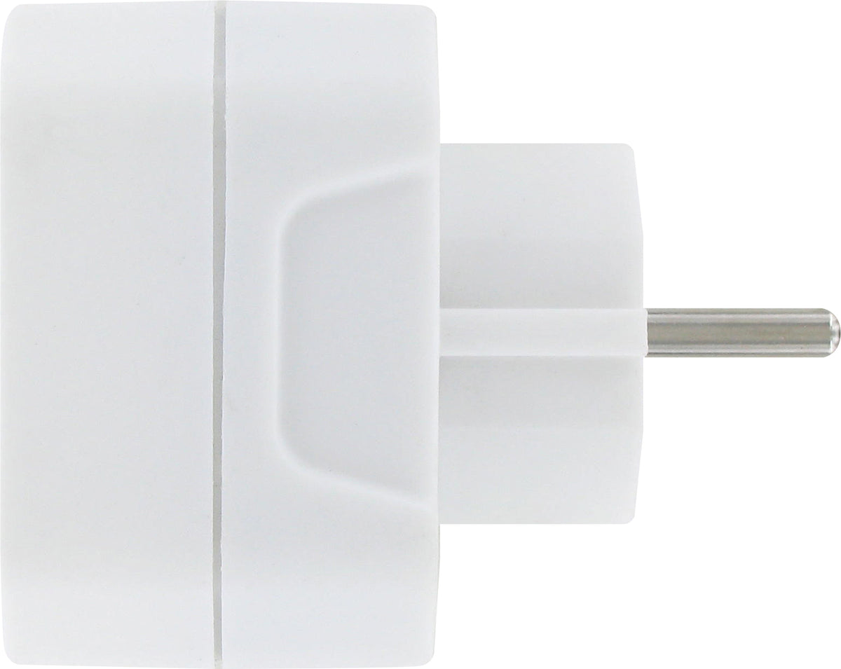Kopp stekker adapter euro 3-voudig wit