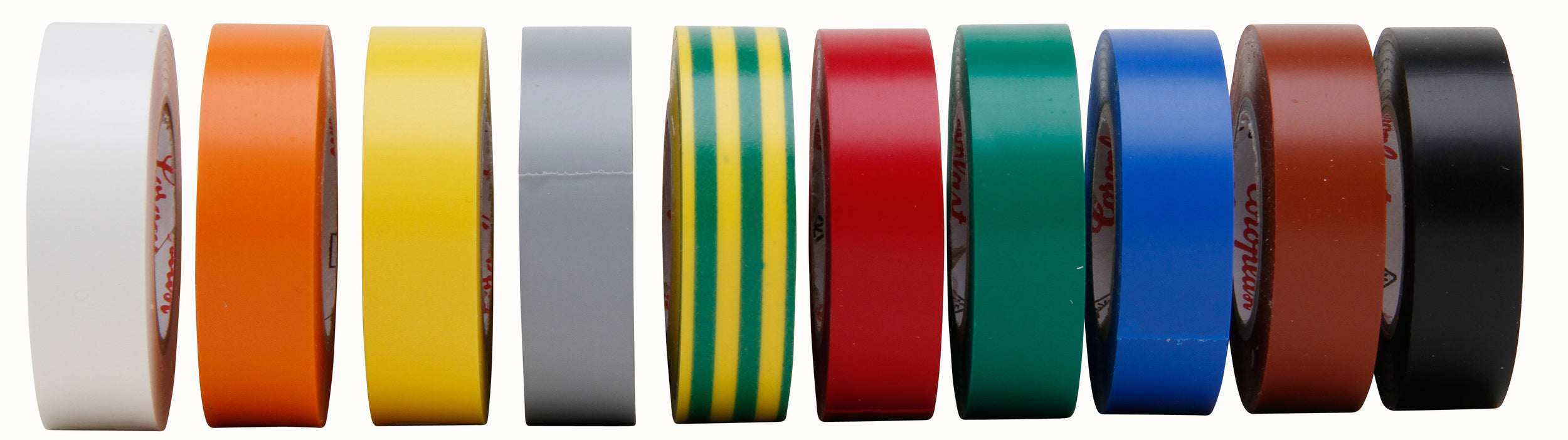 Isolatietape 15mmx10m multicolor 10st.