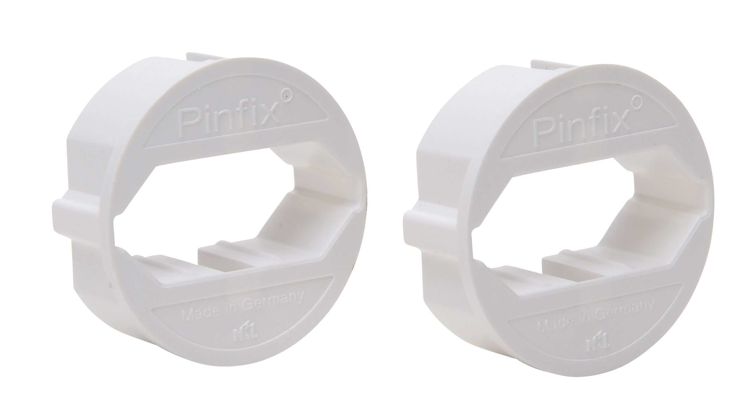 Pinfix stopcontact adapter wit 2 stuks