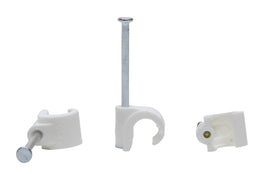 Kopp spijkerclip 7-11mm wit 100st.