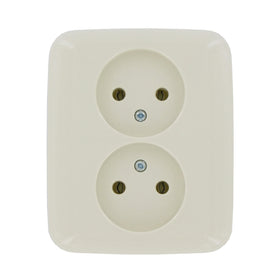 Busch Jaeger inbouwstopcontact SI Reflex ongeaard 2-polig crème IP20