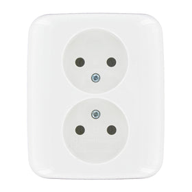 Busch Jaeger inbouwstopcontact SI Reflex ongeaard 2-polig wit IP20