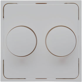 Kopp duo-dimmerplaat Athenis mat-wit