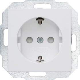 Kopp inbouwstopcontact Athenis 1-polig randaarde wit IP20