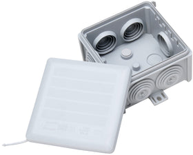 Kabeldoos IP65, 83x83x50mm, grijs