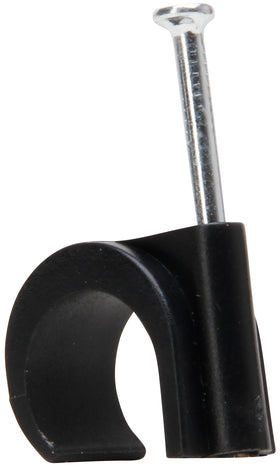 Spijkerclip 16-20mm zwart 10 stuks