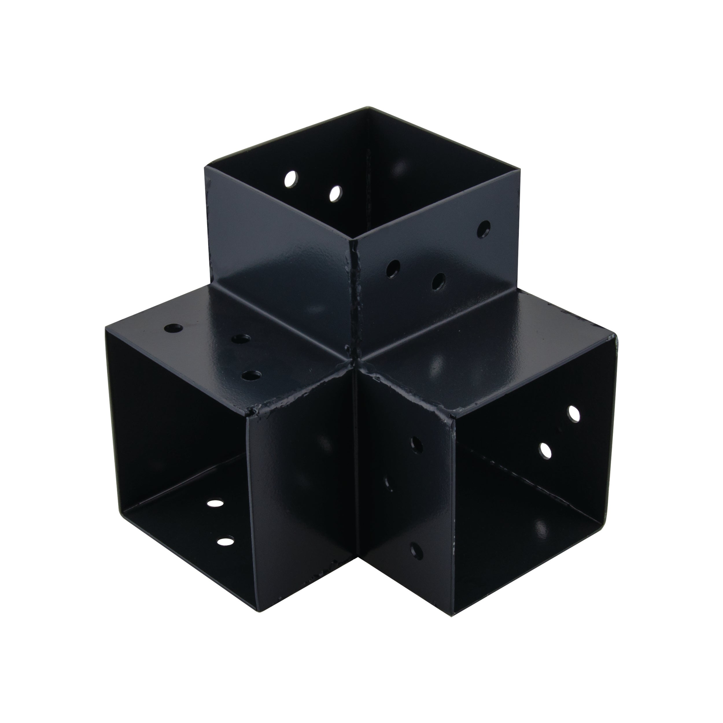 Suki koppelstuk hoek 3 aansluitingen antraciet 91x91mm type B