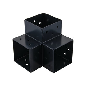 Suki koppelstuk hoek 3 aansluitingen antraciet 91x91mm type B