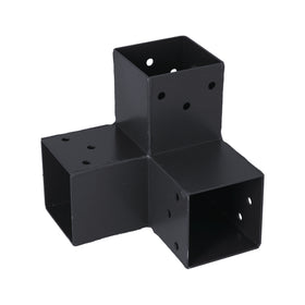 Suki koppelstuk hoek 3 aansluitingen antraciet 71x71mm type B