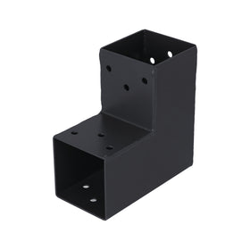 Suki koppelstuk hoek 2 aansluitingen antraciet 71x71mm type A