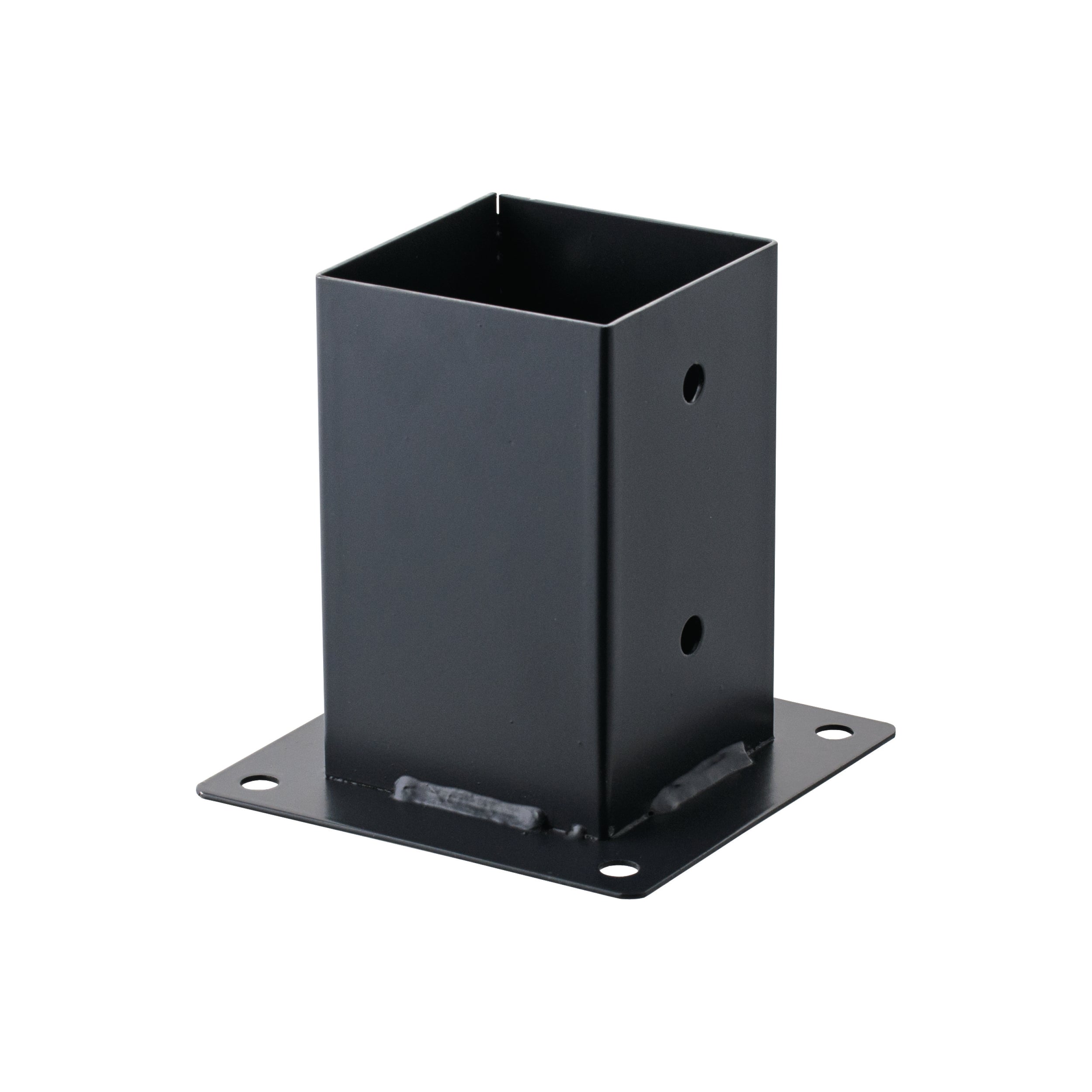 Suki paalhouder met opschroefmontage antraciet 71x71mm type K